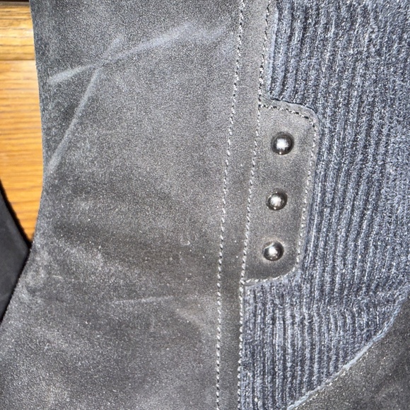 Aquatalia Wedge Ankle Boots Black Suede 8.5 NWOT - Picture 5 of 7